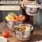 26 PCS Stainless Steel Mixing Bowls Set with Airtight Lids Grater Attachments Non Slip Base Kitchen Prep Set Khaki